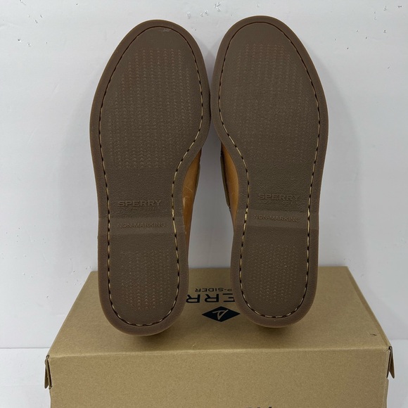 SPERRY TOP SIDER, MEN’S 8.5, EUROPE 41.5, CAMEL COLOR, ANTI SLIP BOAT SHOES - Picture 9 of 15